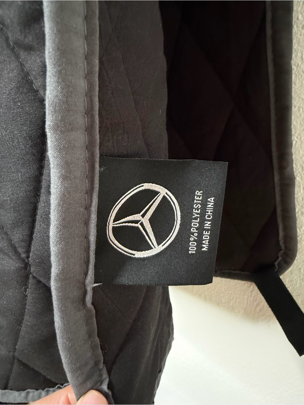 Mercedes Benz Gray and Black Quilted Blanket / Seat cover - NWOT - Picture 5 of 6